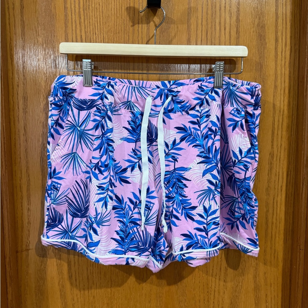 Tropical Print Women's Pajama Shorts size L/XL